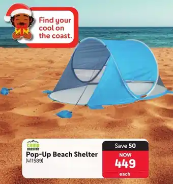 Makro Camp Master Pop-Up Beach Shelter offer