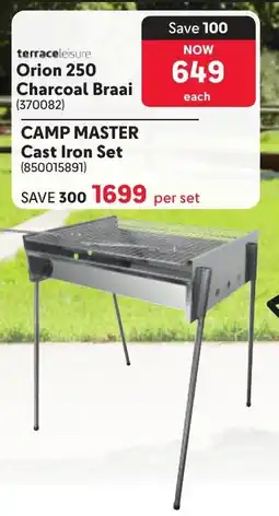 Makro Terrace Leisure Orion 250 Charcoal Braai offer