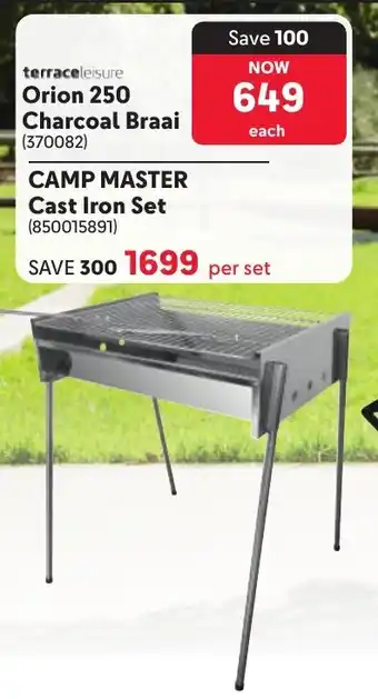 Makro Terrace Leisure Orion 250 Charcoal Braai offer