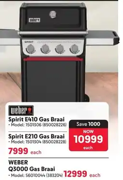 Makro Weber Spirit E410 Gas Braai offer