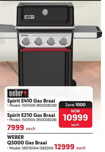 Makro Weber Spirit E410 Gas Braai offer