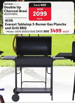Makro Terrace Leisure Double Up Charcoal Braai offer