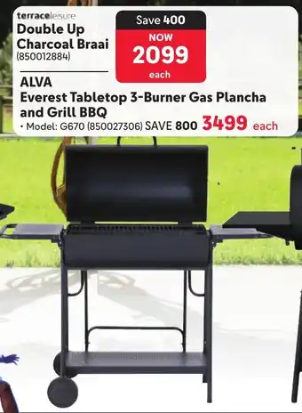Makro Terrace Leisure Double Up Charcoal Braai offer