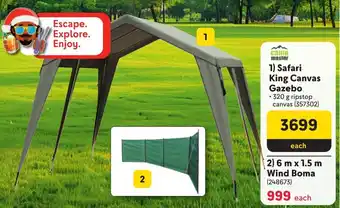 Makro Camp Master Safari King Canvas Gazebo offer