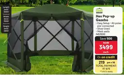 Makro Camp Master Hex Pop-up Gazebo offer