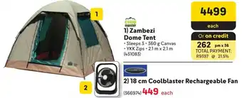 Makro Camp Master Zambezi Dome Tent offer