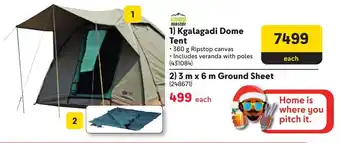 Makro Camp Master Kgalagadi Dome Tent offer
