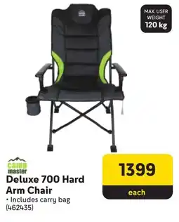 Makro Camp Master Deluxe 700 Hard Arm Chair offer
