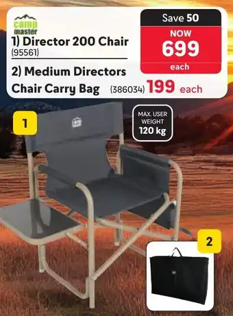 Makro Camp Master Director 200 Chair offer
