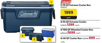 Makro Coleman 70 QT Extreme Cooler Box offer