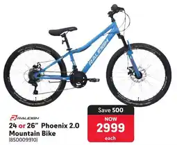 Makro Raleigh 24 or 26" Phoenix 2.0 Mountain Bike offer