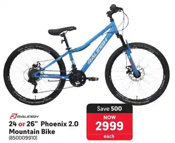 Makro Raleigh 24 or 26" Phoenix 2.0 Mountain Bike offer