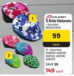Makro Raleigh Kids Helmets offer
