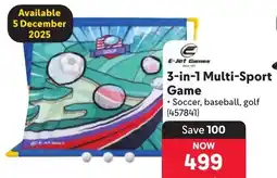Makro E-Jet Games 3-in-1 Multi-Sport Game offer