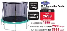 Makro Bounceking 10 ft Trampoline Combo offer