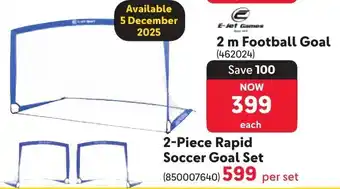 Makro E-Jet Games Football Goal offer