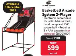 Makro E-Jet Games Basketball Arcade System 2-Player offer