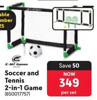 Makro E-Jet Games Soccer and Tennis 2-in-1 Game offer