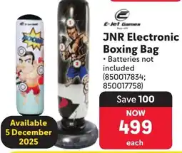 Makro E-Jet Games JNR Electronic Boxing Bag offer