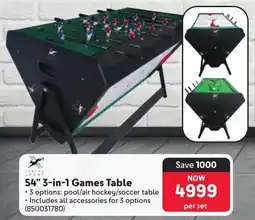 Makro 54" 3-in-1 Games Table offer