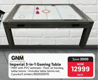 Makro GNM Imperial 3-in-1 Gaming Table offer