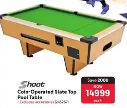 Makro Shoot Coin-Operated Slate Top Pool Table offer