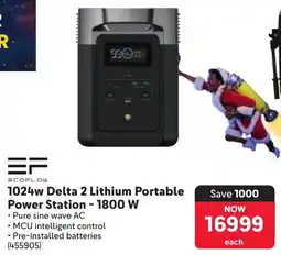 Makro Ecoflow 1024w Delta 2 Lithium Portable Power Station 1800 W offer