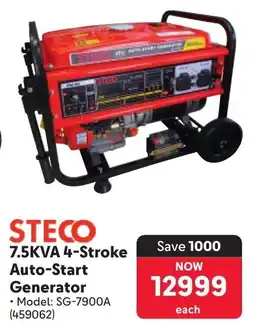 Makro STECO 7.5KVA 4-Stroke Auto-Start Generator offer