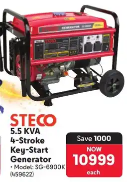 Makro STECO 5.5 KVA 4-Stroke Key-Start Generator offer