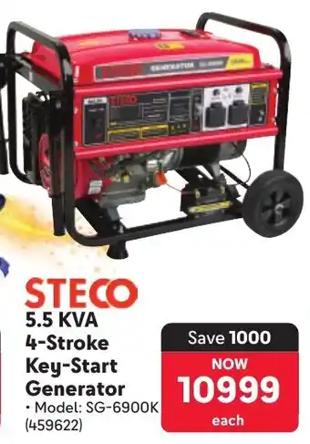 Makro STECO 5.5 KVA 4-Stroke Key-Start Generator offer