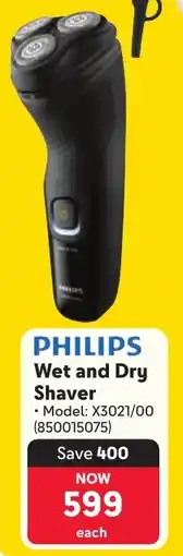 Makro PHILIPS Wet and Dry Shaver offer