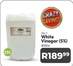 Crazy Plastics White Vinegar 5% offer