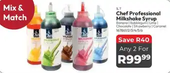 Chef Professional Milkshake Syrup