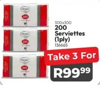 Crazy Plastics Nova 200 Serviettes offer