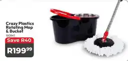Crazy Plastics Crazy Plastics Rotating Mop & Bucket offer