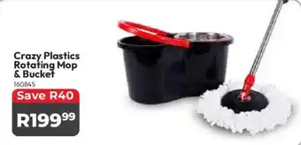 Crazy Plastics Crazy Plastics Rotating Mop & Bucket offer