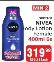 KitKat Cash and Carry NIVEA Body Lotion Female offer