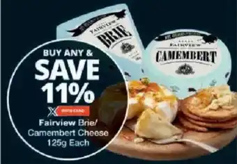 Checkers Fairview Brie/ Camembert Cheese offer