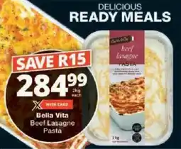 Checkers Bella Vita Beef Lasagne Pasta offer
