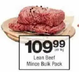Checkers Lean Beef Mince Bulk Pack offer