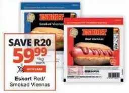 Checkers Eskort Red/ Smoked Viennas offer