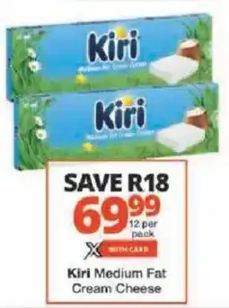 Checkers Kiri Medium Fat Cream Cheese offer