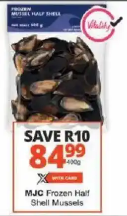 Checkers MJC Frozen Half Shell Mussels offer