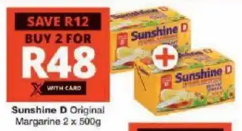 Checkers Sunshine D Original Margarine offer