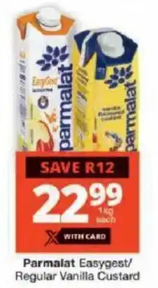 Checkers Parmalat Easygest/ Regular Vanilla Custard offer