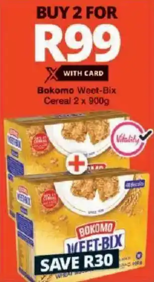 Checkers Bokomo Weet-Bix Cereal offer