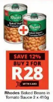Checkers Rhodes Baked Beans in Tomato Sauce offer