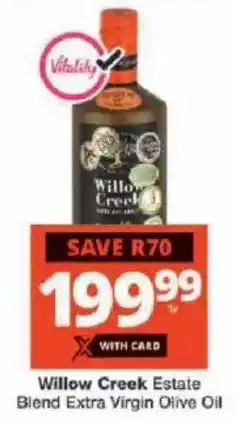 Checkers Willow Creek Estate Blend Extra Virgin Olive Oil offer