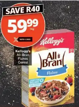 Checkers Kellogg's All-Bran Flakes Cereal offer