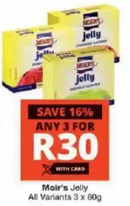 Checkers Moir's Jelly All Variants offer